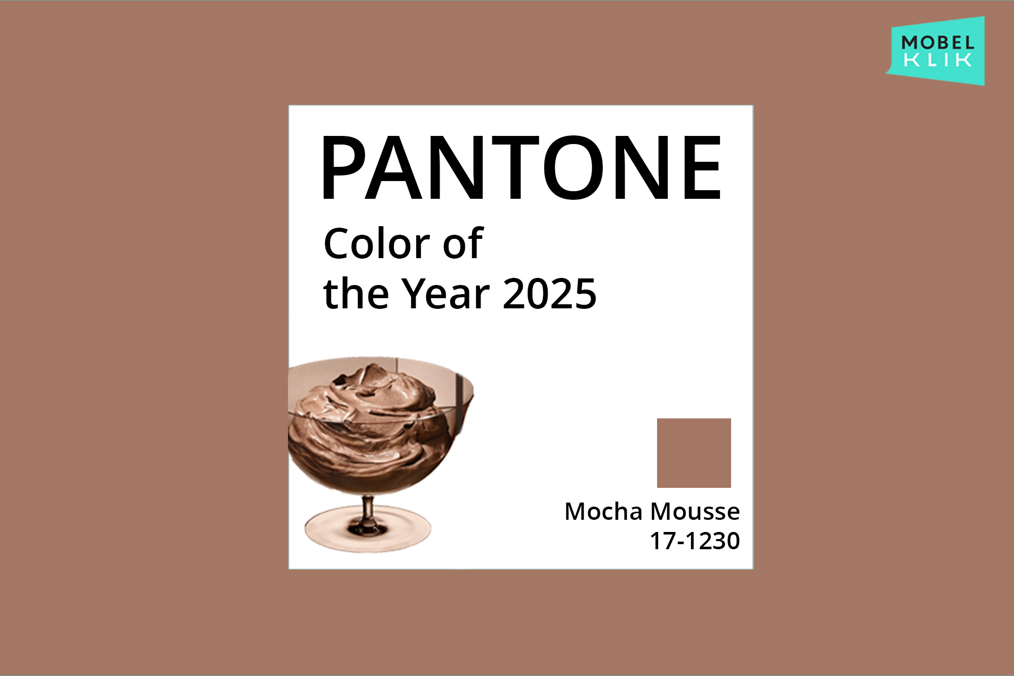 ประกาศแล้ว! Pantone Color สีประจำปี 2025 “Mocha Mousse”